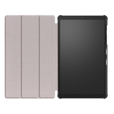 Samsung Galaxy Tab A7 Lite 8.7 2021 (T220, T225) atverčiamas pilkas odinis dėklas - knygutė | Priedai.lt