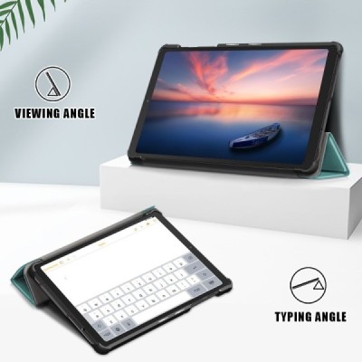 Samsung Galaxy Tab A7 Lite 8.7 2021 (T220, T225) atverčiamas mėtinis odinis dėklas - knygutė | Priedai.lt