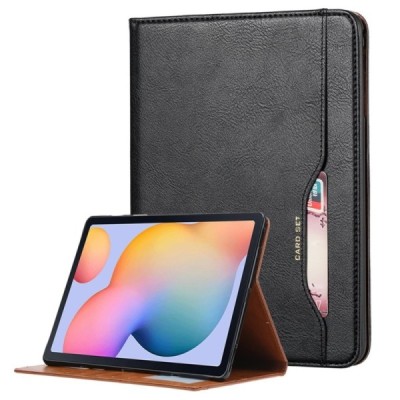 Prabangus „Comma“ odinis atverčiamas juodas Samsung Galaxy Tab A7 Lite 8.7 2021 (T220, T225) dėklas | Priedai.lt