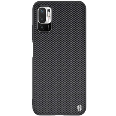 Xiaomi Poco M3 Pro (Redmi Note 10 5G) „Nillkin“ Textured Case juodas dėklas - nugarėlė | Priedai.lt