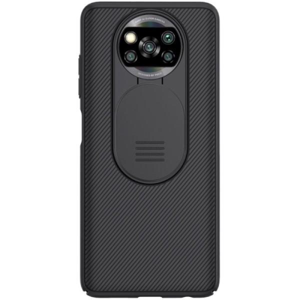 „Nillkin“ CamShield dėklas - juodas (Poco X3 / X3 Pro)