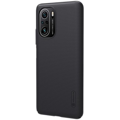 Xiaomi Poco F3 (Mi 11i) Nillkin Frosted Shield juodas plastikinis dėklas | Priedai.lt