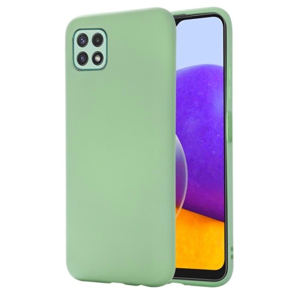 „Shell“ kieto silikono (TPU) dėklas - žalias (Galaxy A22 5G)