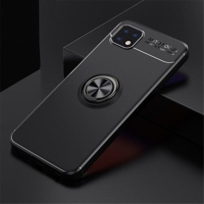 Samsung Galaxy A22 „FOCUS“ Kickstand kieto silikono TPU juodas dėklas - nugarėlė | Priedai.lt