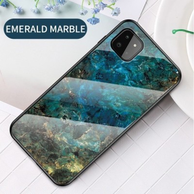 Samsung Galaxy A22 „Marble“ kieto silikono TPU mėlynas dėklas - nugarėlė | Priedai.lt