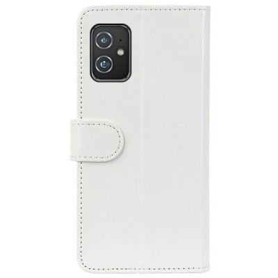 Asus Zenfone 8 (ZS590KS) atverčiamas baltas odinis dėklas - piniginė | Priedai.lt