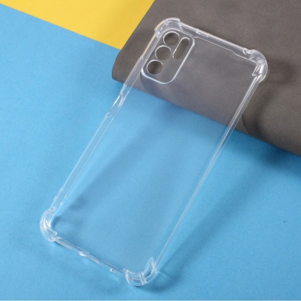 Kieto silikono (TPU) dėklas - skaidrus (Poco M3 Pro / Redmi Note 10 5G)