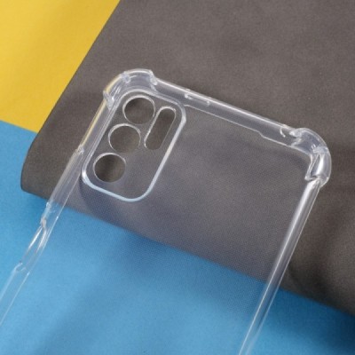 Xiaomi Poco M3 Pro (Redmi Note 10 5G) kieto silikono TPU skaidrus dėklas - nugarėlė | Priedai.lt