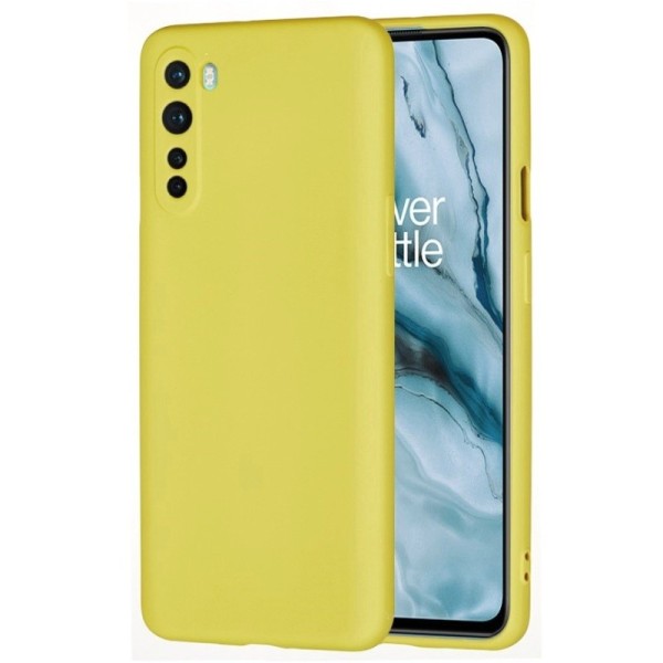 „Shell“ kieto silikono (TPU) dėklas - geltonas (OnePlus Nord)