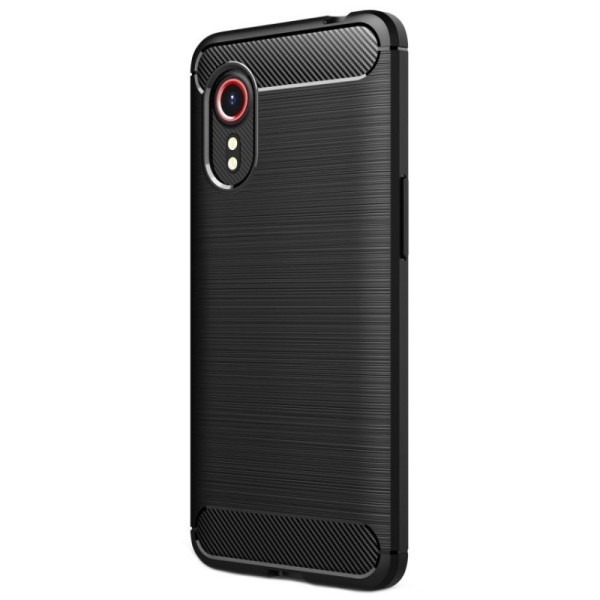 „Carbon“ kieto silikono (TPU) dėklas - (Galaxy Xcover 5)
