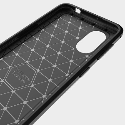 Samsung Galaxy Xcover 5 (G525) kieto silikono TPU juodas dėklas nugarėlė | Priedai.lt