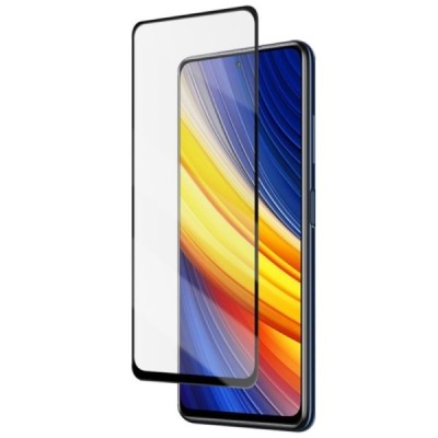 Xiaomi Poco X3 (X3 Pro) „Mocolo“ 9H 3D Tempered Glass sustiprintos apsaugos juodas pilnai dengiantis apsauginis ekrano stiklas |