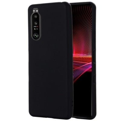 Sony Xperia 1 III Shell kieto silikono TPU juodas dėklas - nugarėlė | Priedai.lt