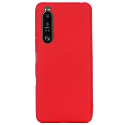 Sony Xperia 1 III Shell kieto silikono TPU raudonas dėklas - nugarėlė | Priedai.lt