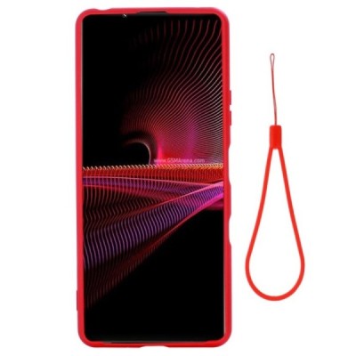 Sony Xperia 1 III Shell kieto silikono TPU raudonas dėklas - nugarėlė | Priedai.lt