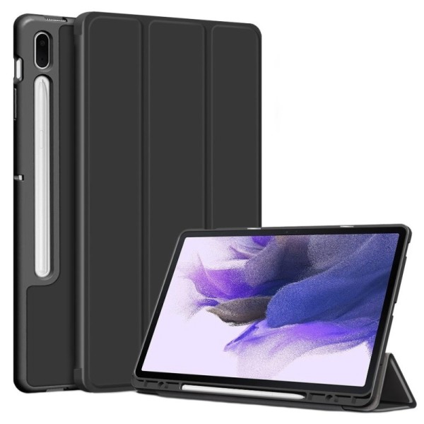 „Stylus“ atverčiamas dėklas - juodas (Galaxy Tab S7 FE 12.4" / S7+ 12.4" / S8+ 12.4")