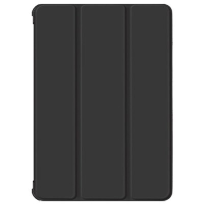 Samsung Galaxy Tab S7 FE (T736B,T730) atverčiamas juodas odinis dėklas - knygutė su vieta liestukui | Priedai.lt