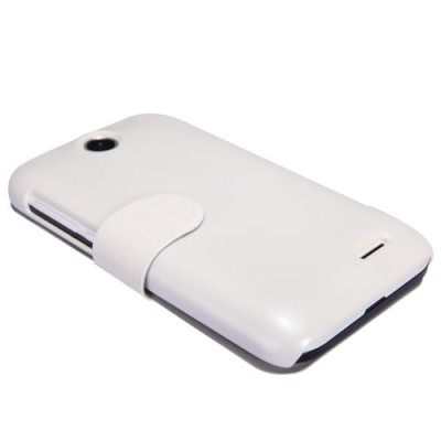 HTC Desire 310 baltas odinis atverčiamas Nillkin Fresh dėklas / Priedai.lt