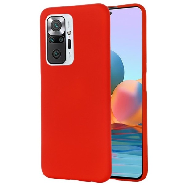 „Shell“ kieto silikono (TPU) dėklas - raudonas (Redmi Note 10 Pro)