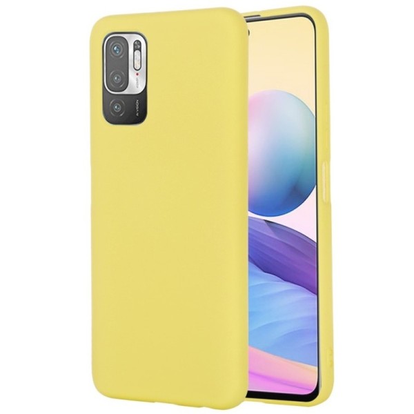 „Shell“ kieto silikono (TPU) dėklas - geltonas (Poco M3 Pro / Redmi Note 10 5G)
