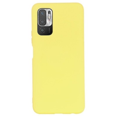 Xiaomi Poco M3 Pro (Redmi Note 10 5G) Shell kieto silikono TPU geltonas dėklas - nugarėlė | Priedai.lt