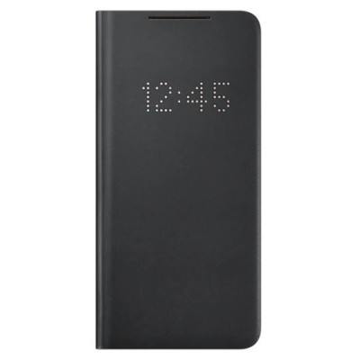 Samsung Galaxy S21+ (G996B) originalus Smart Led View Cover atverčiamas juodas dėklas - knygutė | Priedai.lt