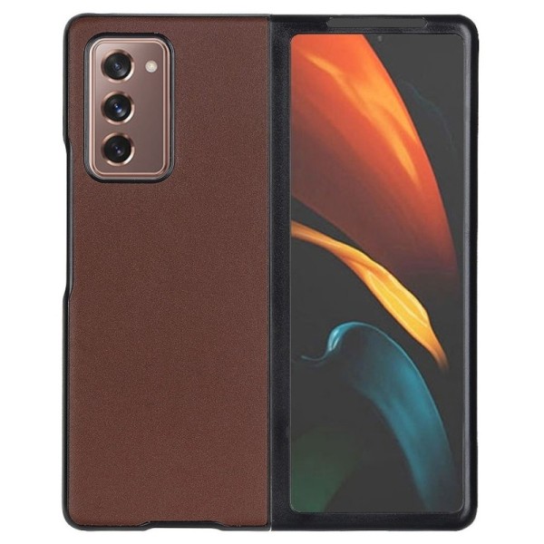 „Foldable Leather“ dėklas - rudas (Galaxy Z Fold2)