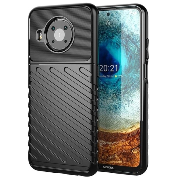 „Twill“ kieto silikono (TPU) dėklas - juodas (Nokia X20 / X10)