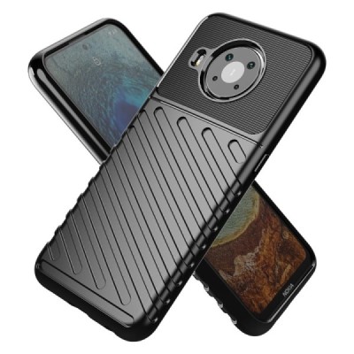 Nokia X20 (X10) Twill kieto silikono TPU juodas dėklas - nugarėlė | Priedai.lt