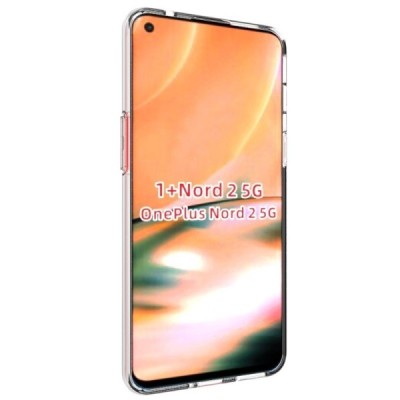 OnePlus Nord 2 kieto silikono TPU skaidrus dėklas - nugarėlė | Priedai.lt