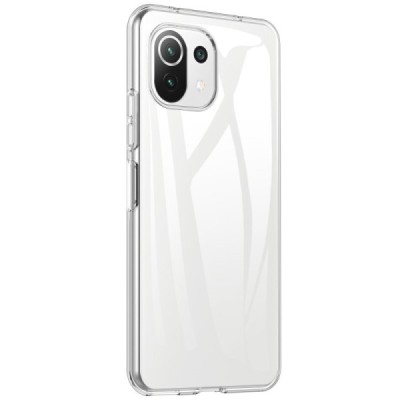 Xiaomi Mi 11 Lite kieto silikono TPU skaidrus dėklas - nugarėlė | Priedai.lt