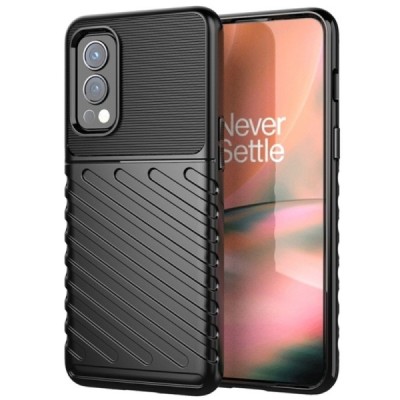 OnePlus Nord 2 Twill kieto silikono TPU juodas dėklas - nugarėlė | Priedai.lt