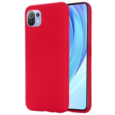 Xiaomi Mi 11 Lite Shell kieto silikono TPU raudonas dėklas - nugarėlė | Priedai.lt