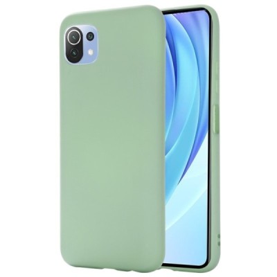 Xiaomi Mi 11 Lite Shell kieto silikono TPU žalias dėklas - nugarėlė | Priedai.lt