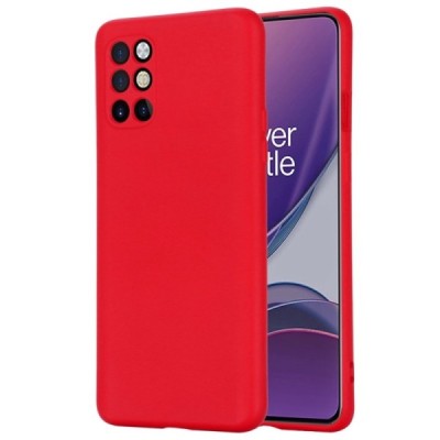 OnePlus 8T Shell kieto silikono TPU raudonas dėklas - nugarėlė | Priedai.lt
