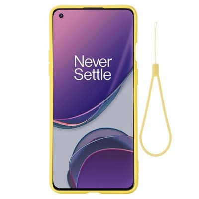 OnePlus 8T Shell kieto silikono TPU geltonas dėklas - nugarėlė | Priedai.lt