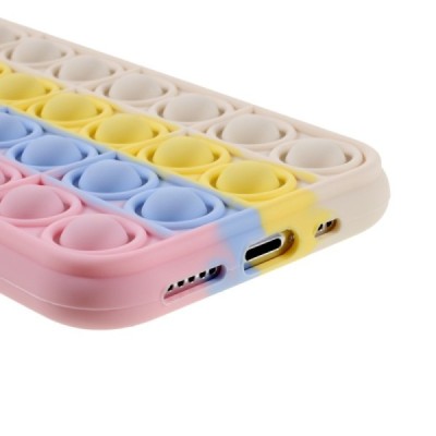 Apple iPhone 11 Pro „Popit“ Bubble minkšto silikono TPU rožinis dėklas - nugarėlė | Priedai.lt