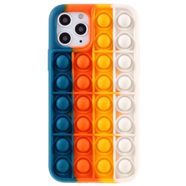 „Popit“ Bubble minkšto silikono (TPU) dėklas - mėlynas (iPhone 11 Pro)