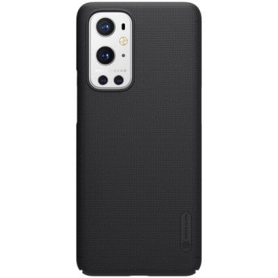 Nillkin Frosted Shield OnePlus 9 Pro juodas plastikinis dėklas / Priedai.lt