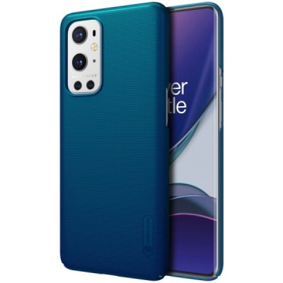 Nillkin Frosted Shield OnePlus 9 Pro mėlynas plastikinis dėklas | Priedai.lt