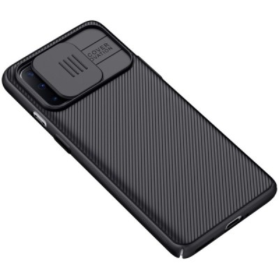 OnePlus 8T Nillkin CamShield juodas dėklas, nugarėlė su kameros apsauga | Priedai.lt