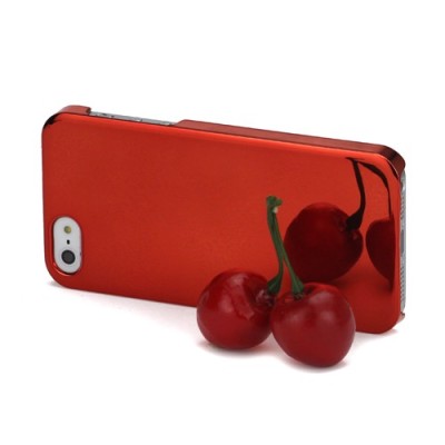Veidrodinis raudonas Apple iPhone SE (5, 5s) dėklas (dėkliukas) / Priedai.lt