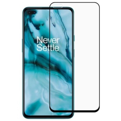 OnePlus Nord 2 „Rurihai“ 9H Tempered Glass sustiprintos apsaugos juodas pilnai dengiantis apsauginis ekrano stiklas 2.5D | Pried