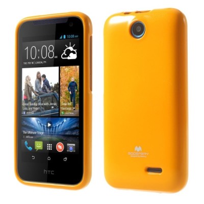 Mercury geltonas HTC Desire 310 kieto silikono (TPU) dėklas / Priedai.lt