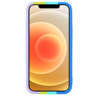 Apple iPhone 12 (12 Pro) „Popit“ Bubble minkšto silikono TPU mėlynas dėklas - nugarėlė | Priedai.lt