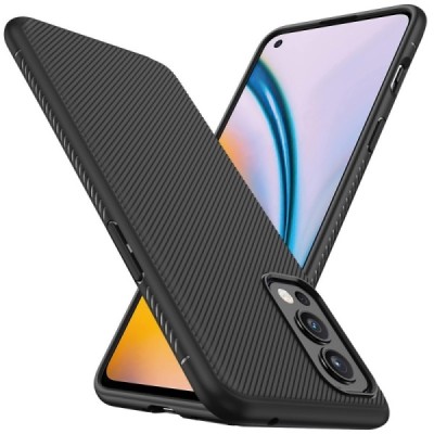 OnePlus Nord 2 kieto silikono TPU juodas dėklas - nugarėlė | Priedai.lt