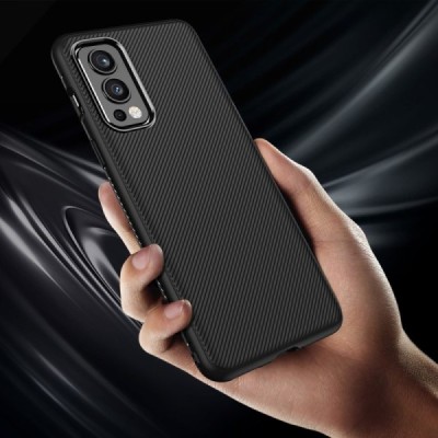 OnePlus Nord 2 kieto silikono TPU juodas dėklas - nugarėlė | Priedai.lt