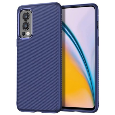 OnePlus Nord 2 kieto silikono TPU mėlynas dėklas - nugarėlė | Priedai.lt