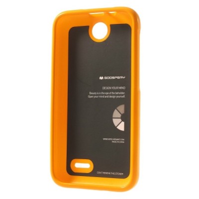 Mercury geltonas HTC Desire 310 kieto silikono (TPU) dėklas / Priedai.lt