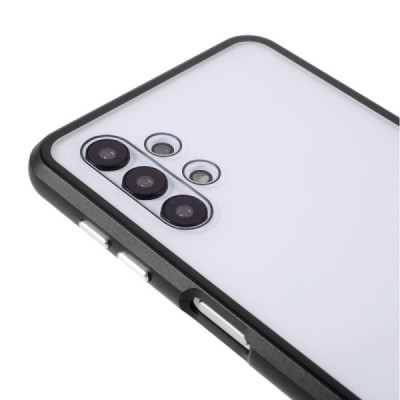 Samsung Galaxy A32 5G Frame skaidrus (permatomas) magnetinis dvigubas plastikinis dėklas | Priedai.lt